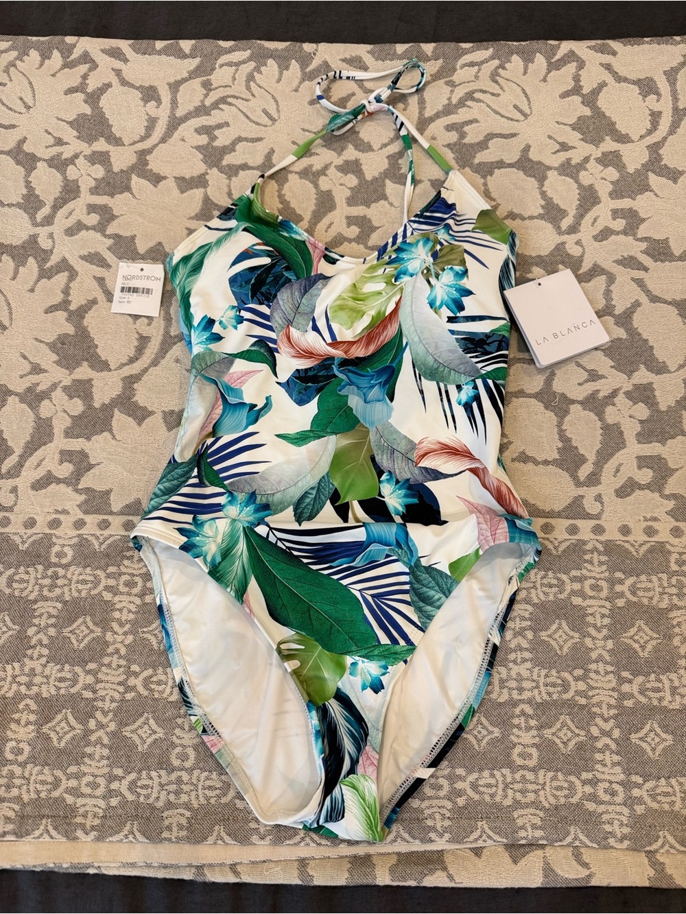 NWT La Blanca Tropical One Piece Bathing Suit Size 6 - Picture 3 of 11